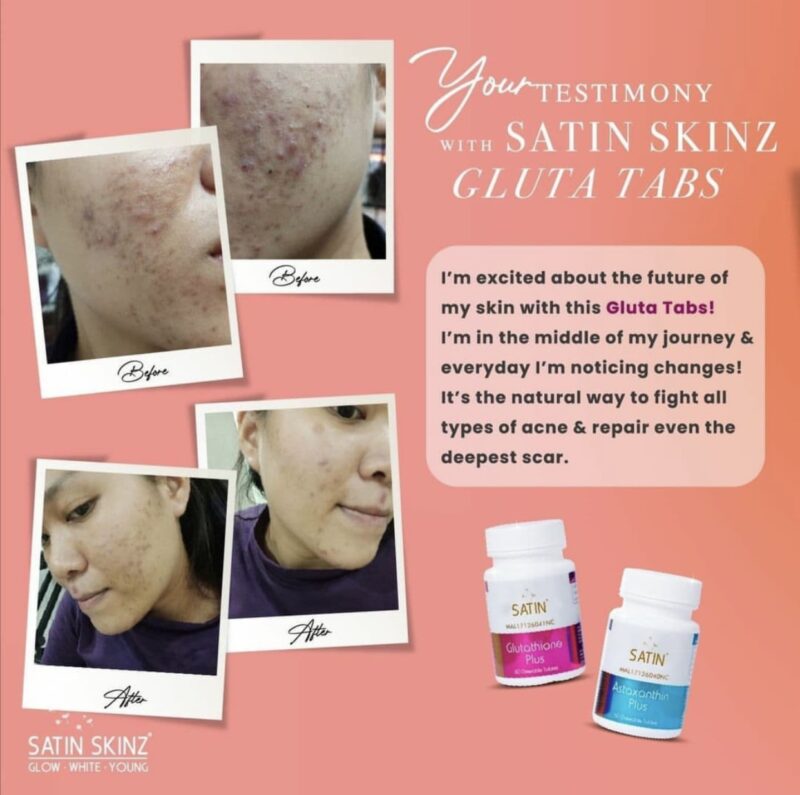 SATIN SKINZ GLUTATHIONE PLUS AND ASTAXNTHIN PLUS ( 2in1) .