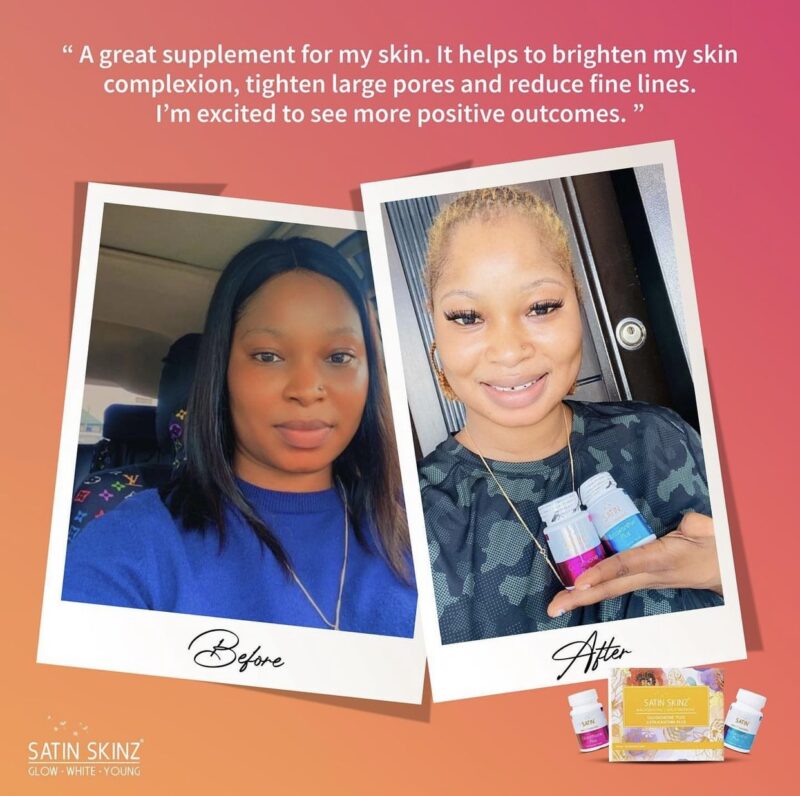 SATIN SKINZ GLUTATHIONE PLUS AND ASTAXNTHIN PLUS ( 2in1) .