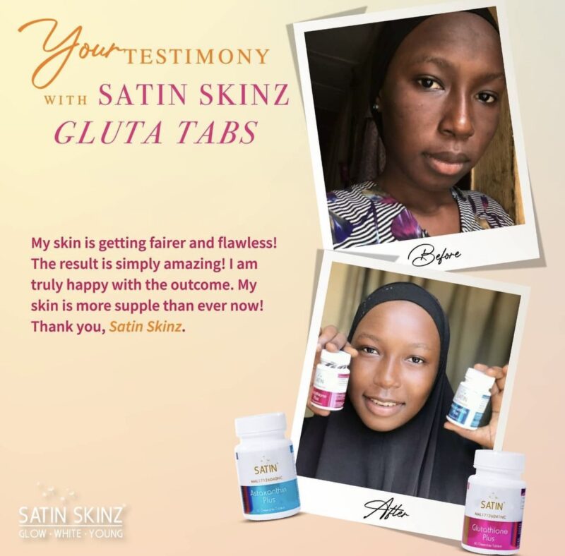 SATIN SKINZ GLUTATHIONE PLUS AND ASTAXNTHIN PLUS ( 2in1) .